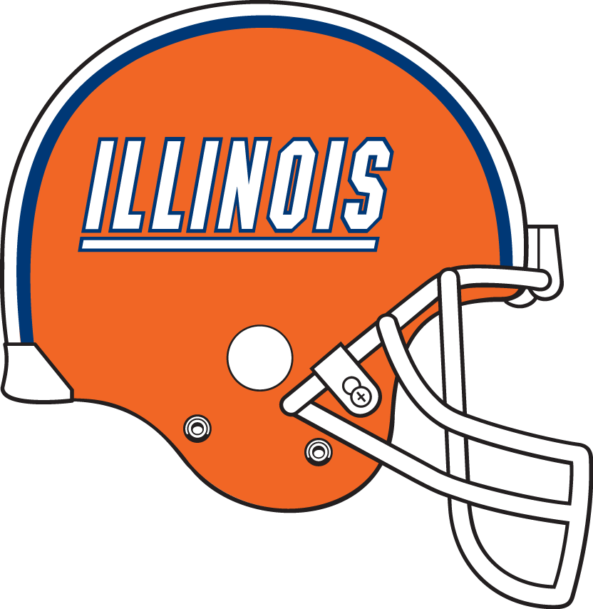 Illinois Fighting Illini 2005-2012 Helmet iron on paper